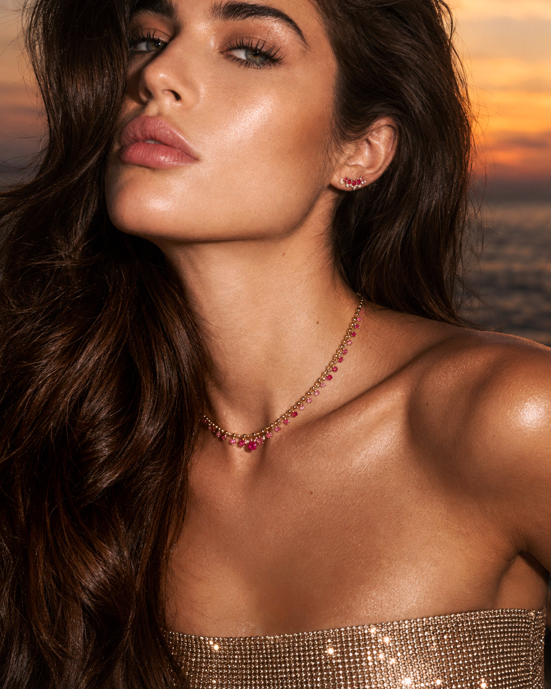 Sapphire Drop Necklace