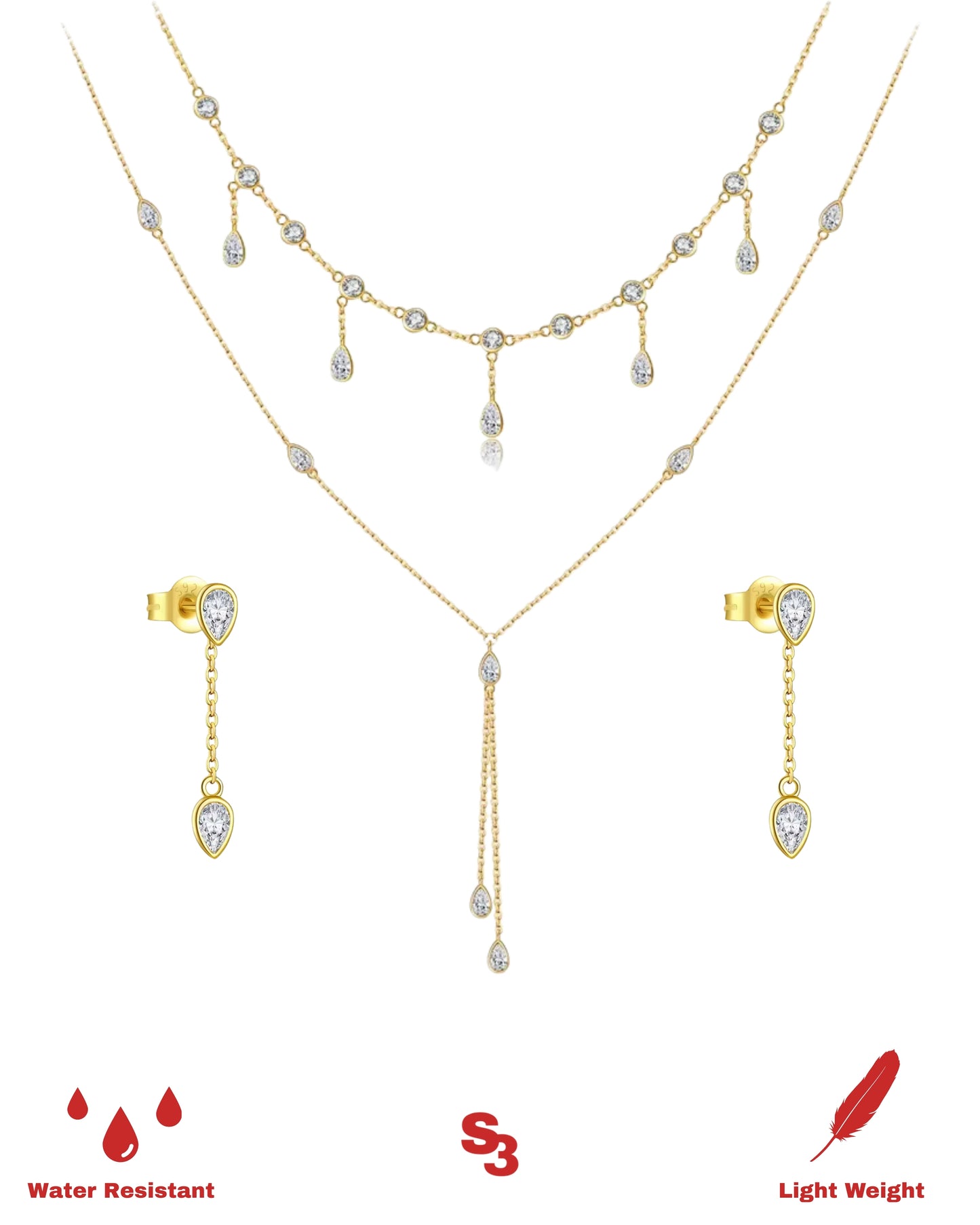 TEARDROP SET - GOLD